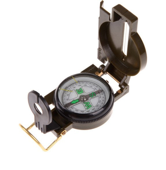 Portable Army Green Folding Lens Compass