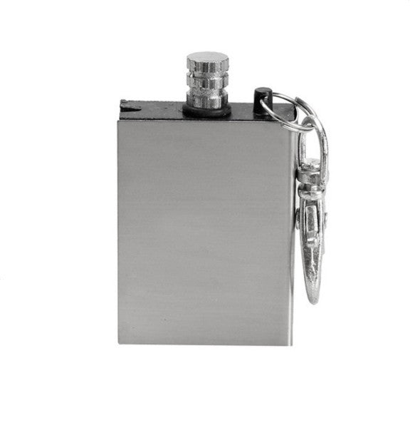 Metal Match Lighter Gas Oil Fire Starter Keychain