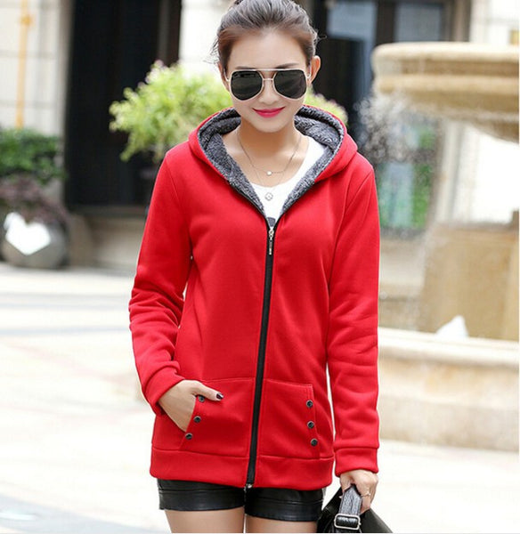 Women Winter Casual Hoodies Coat