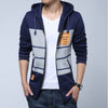 Men Fashion Autumn Patchwork Jacket